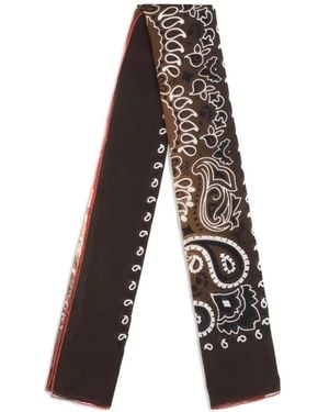 Destin Paisley-Print Square Scarf - White