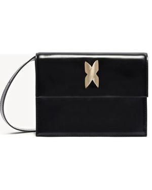 Genny Bolso De Mano Mediano Con Solapa - Negro