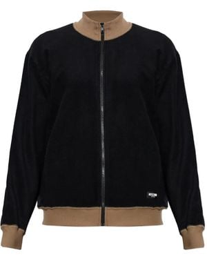 Moschino Active Zip-Up Jumper - Black