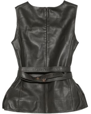 Soeur Top sin mangas con cinturón - Negro