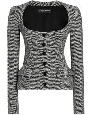 Dolce & Gabbana Single-Breasted Jacket - Black