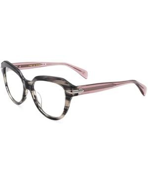 Rag & Bone Gafas Con Montura Geométrica - Blanco