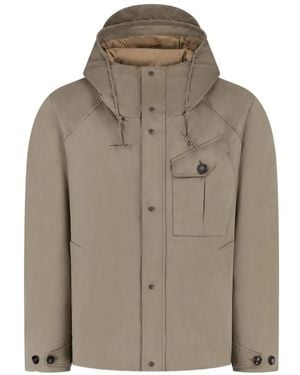 C.P. Company Cardinal Hooded Button-Fastening Jacket - Gray