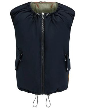 Perfect Moment X Marfa Stance Reversible Quilted Ski Vest - Blue