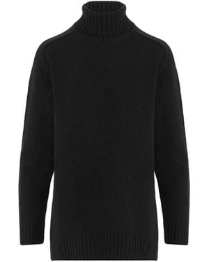 Bruno Manetti Turtle-Neck Ribbed-Trim Sweater - Black