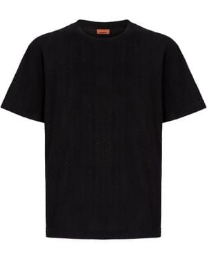 Missoni ヘリンボーン ショートスリーブ Tシャツ - ブラック