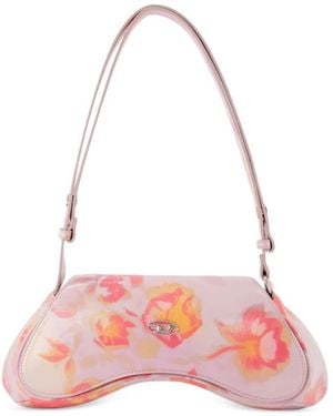 DIESEL Play Floral-Print Shoulder Bag - Pink