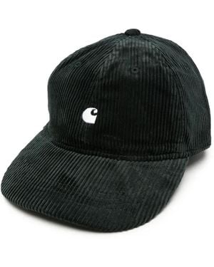 Carhartt Harlem Corduroy Logo-Embroidered Cap - Black