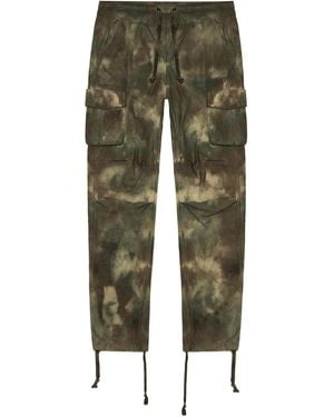 John Elliott Camouflage Tie-Dye Cargo Pants - Green