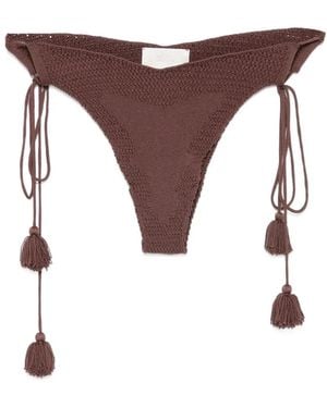 ELOU Alba Crochet Bikini Bottoms - Braun