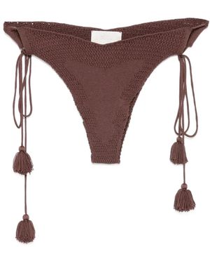 ELOU Alba Gehaakte Bikinislip - Bruin