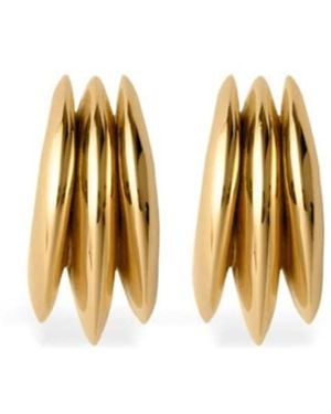 Burberry Orecchini A Cerchio Thorn - Metallizzato