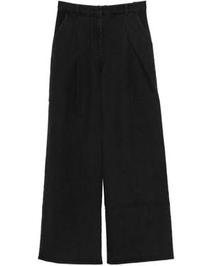 THE GARMENT プリーツディテール パンツ - ブラック