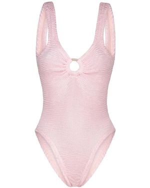 Paramidonna Romana Seersucker Swimsuit - Pink
