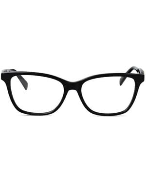 Longchamp Gafas Con Placa Del Logo - Negro