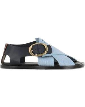 Paul Smith Merle Strappy Buckle Sandals - Blue