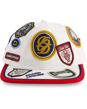 Drole de Monsieur La Casquette Racing Appliqué-Detail Baseball Cap - Red