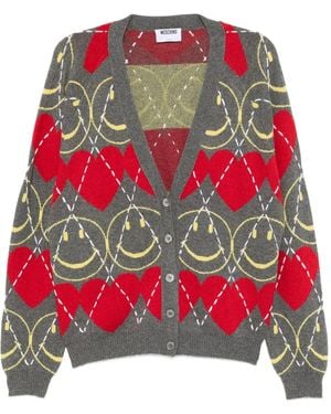 Moschino Smiley® カーディガン - レッド