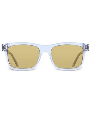 Ferragamo Eyewear Gancini Sonnenbrille Mit Eckigem Gestell - Mettallic
