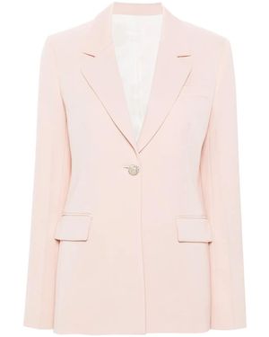 Lanvin Peach Wool Interlock Jacket - Pink