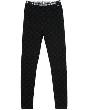 Chrome Hearts Logo Detail Leggings - Noir