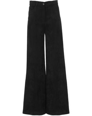 D.exterior High-Rise Corduroy Trousers - Black