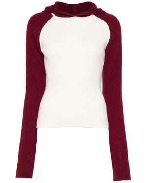CUDDLEUP Raglan-Sleeve Sweater - Red