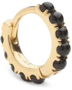 We by WHITEbIRD Ismène Onyx Hoop Earring - Metallic