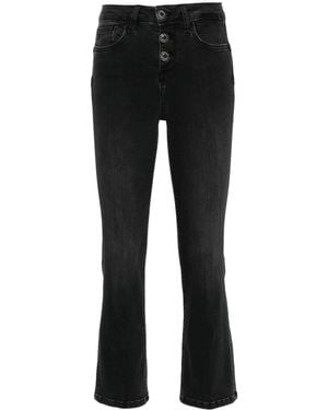 Liu Jo Gekürzte Bootcut-Jeans - Schwarz