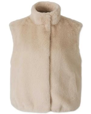 Herno Faux-Fur Gilet - Natural