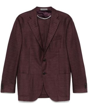 Corneliani Single-Breasted Blazer - Purple