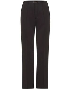 Nicholas Pantalon Droit Lillianna À Design Plissé - Noir