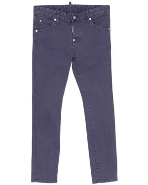 DSquared² Vaqueros Slim Con Etiqueta Del Logo - Azul