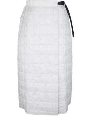 Gramicci G-Zero Primaloft Quilted Midi Skirt - White