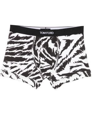 Tom Ford Bóxer Con Logo En La Cinturilla - Blanco