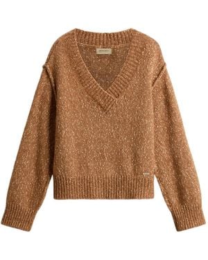 Woolrich Jersey Mouline - Marrón