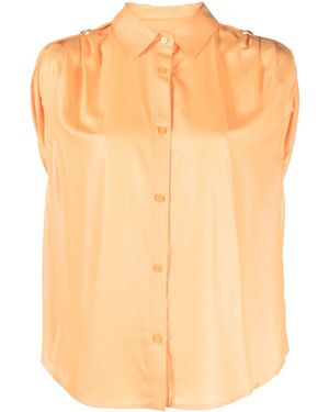 DKNY Blouse À Pattes De Boutonnage Aux Épaules - Orange