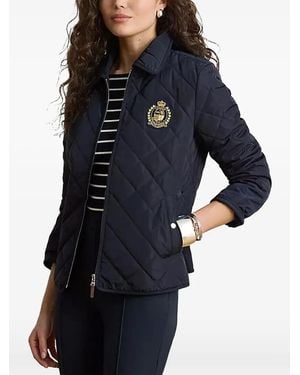 Ralph Lauren Plumífero Con Parche Del Distintivo - Azul