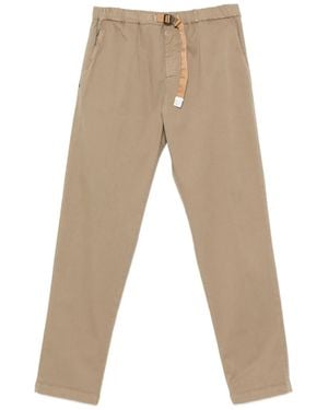 White Sand Belted Trousers - Natural