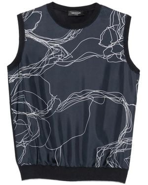 Fabiana Filippi Abstract-Print Vest - Blue