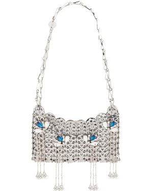Rabanne 1969 Nano Bag With And Signature Jewels - White