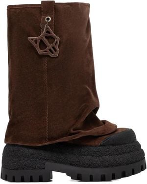 Naked Wolfe Disturb Stiefel Aus Wildleder 90Mm - Braun