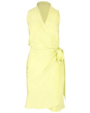 Peter Cohen Yard Wrap-Tie Dress - Yellow