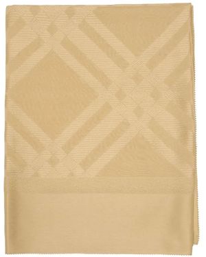 Burberry Wide Check Schal - Natur