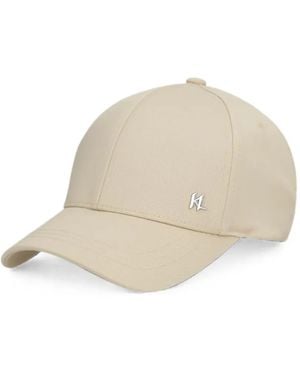 KARL LAGERFELD Baseballkappe Mit Logo-Schild - Natur