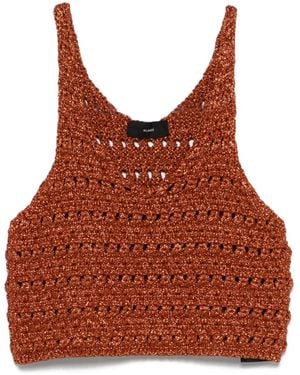 Alanui Lurex Tank Top - Red