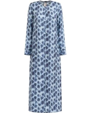 Marni All-Over-Print Dress - Blue