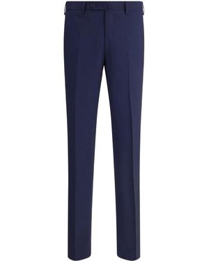 Gi Capri Virgin Wool Tapered-Leg Pants - Blue