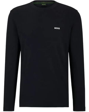 BOSS T-Shirt A Maniche Lunghe - Nero