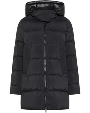 Peuterey Quilted Hooded Coat - Black